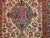 Ivory Antique Persian Malayer Rug, Handwoven Geometric Medallion Pattern, Ivory & Navy, 4’ X 6’ For Sale - Image 8 of 12