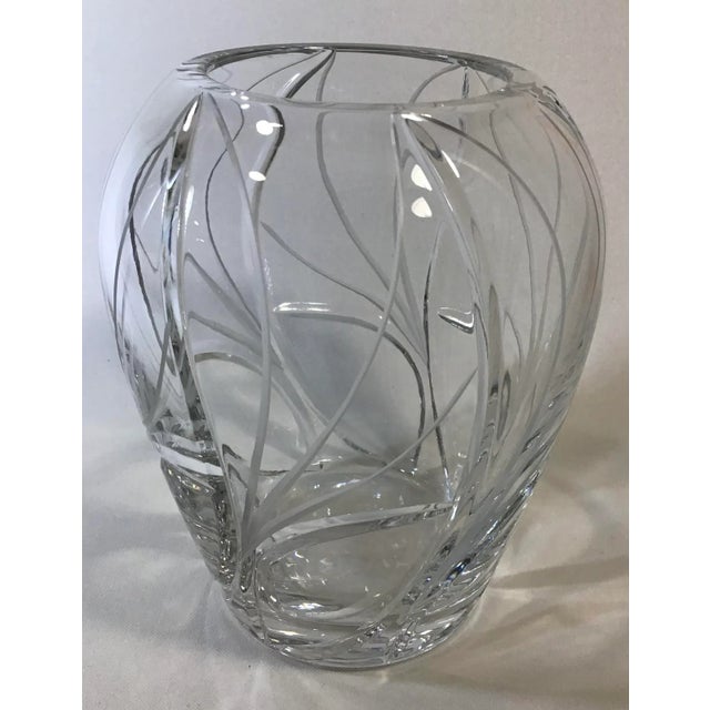 2000 - 2009 1990’s Cut Glass Large Urn Vase For Sale - Image 5 of 13