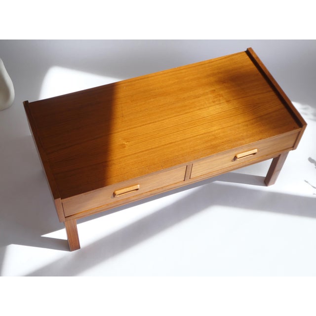 Wood Mid-Century Teak Danish Low Board, 1960s For Sale - Image 7 of 13