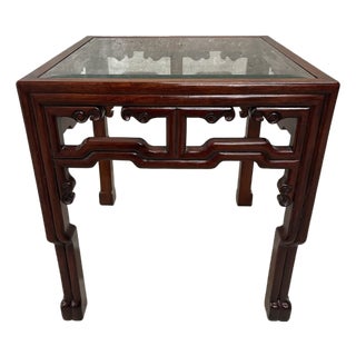 Ming-Style Rosewood Side Table For Sale