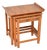 Art Deco Figured Walnut Nesting Tables, 1930s, Set of 3 For Sale