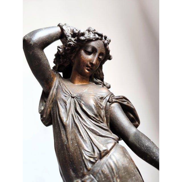 Late 19th Century French Figurative Mantel Clock from Blot et Drouard, 1890s For Sale - Image 6 of 15