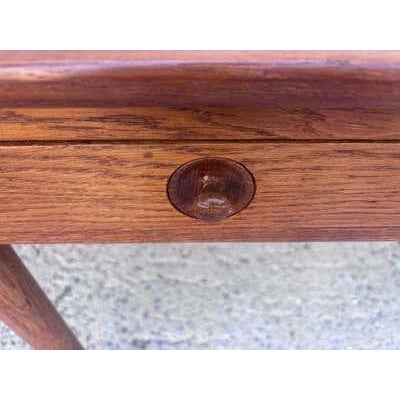 Brown Hans J. Wegner Model 305 Drop-Leaf Desk, Oak & Teak, 1960 For Sale - Image 8 of 17