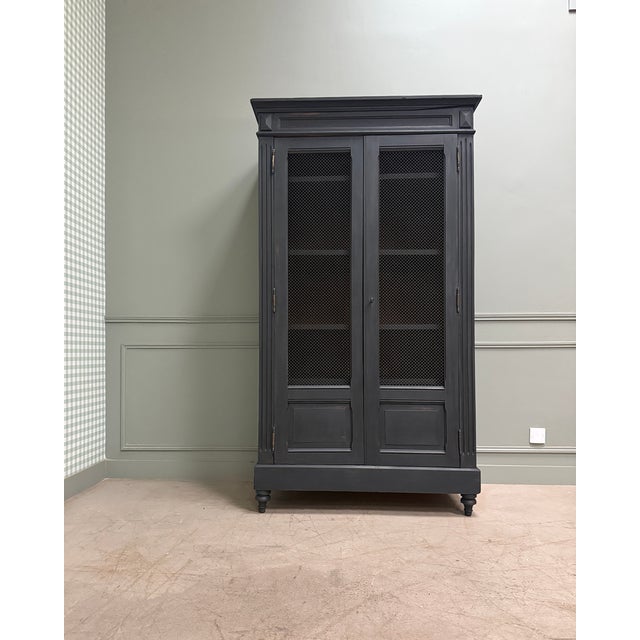 Black Antique Directoire Bookcase, 1890s For Sale - Image 8 of 17
