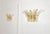 Vintage Palmette Wall Light in Clear and Amber Glasses, 1990, Set of 2 For Sale - Image 6 of 17