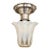 1920s Art Deco Flush Mount Ceiling Light Frosted Glass Shade For Sale