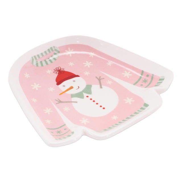 Ceramic Sweater Holiday Trinket Dish (Set of 4) For Sale