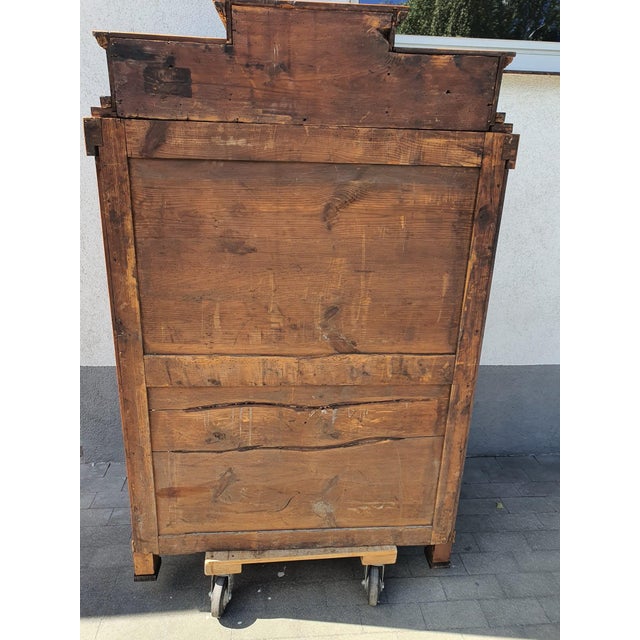 Biedermeier Secretary in Birch, 1815 For Sale - Image 16 of 18