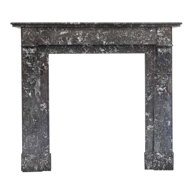Stone 19th Century Louis Philippe Style St. Anne's Marble Fireplace Mantel For Sale - Image 7 of 8