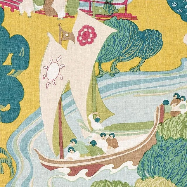 Originally produced by Schumacher in 1918, the captivating pattern was ahead of its time, and still feels startlingly...