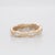 Silver Minimalist Diamond Band With Earth-Mined Diamond Accents in Solid 14k Gold, Size 6.75 For Sale - Image 8 of 8