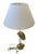 Vintage Hollywood Regency Brass Crane & Faux Bamboo Table Lamp For Sale - Image 4 of 12