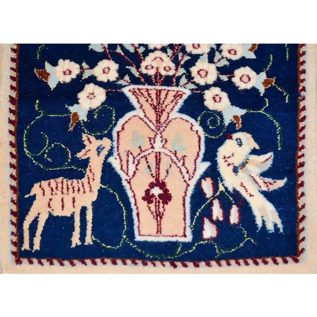 Textile Vintage Pictorial Nain Rugs - a Pair For Sale - Image 7 of 13