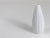 Ceramic White Relief Striped Porcelain Vase attributed to Martin Freyer for Rosenthal, Germany, 1960s For Sale - Image 7 of 11