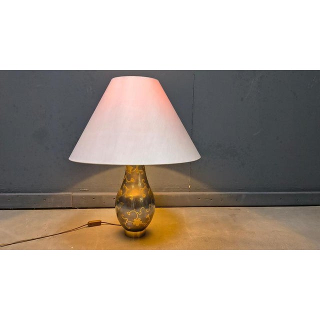 Vintage Pewter Table Lamp, 1970s For Sale - Image 4 of 11