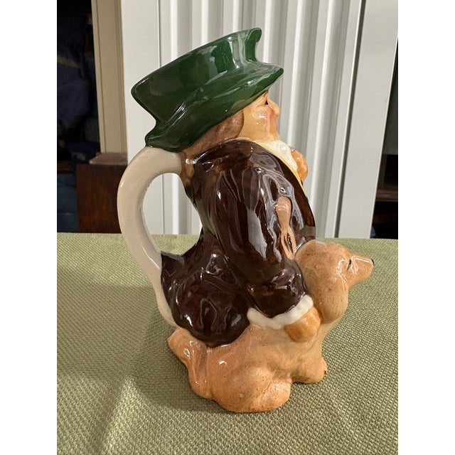 Mid-Century Modern Vintage Roy Kirkham Pottery Toby Mug "Man With Dog", 20th Century For Sale - Image 3 of 7