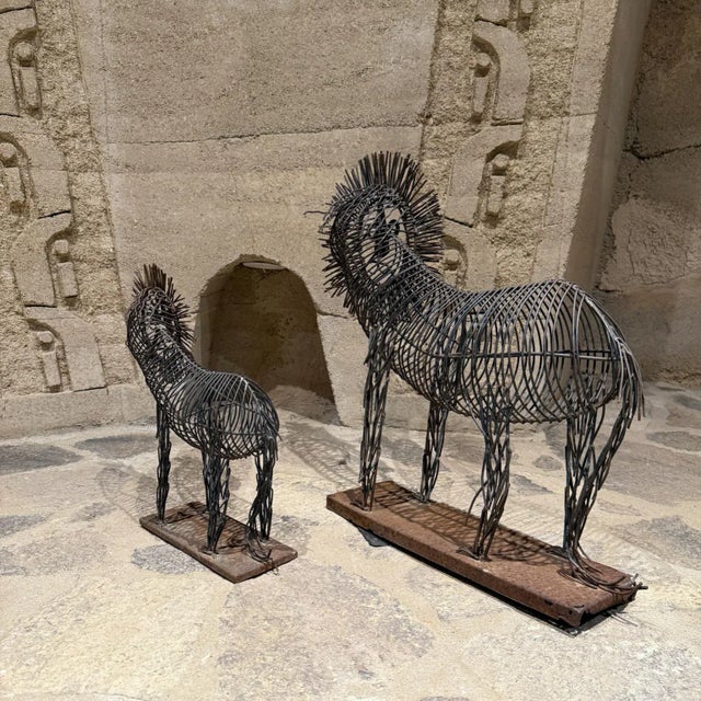 1970s Mid-Century Patinated Iron Lion Sculptures by Curtis Jeré, Usa For Sale - Image 5 of 10