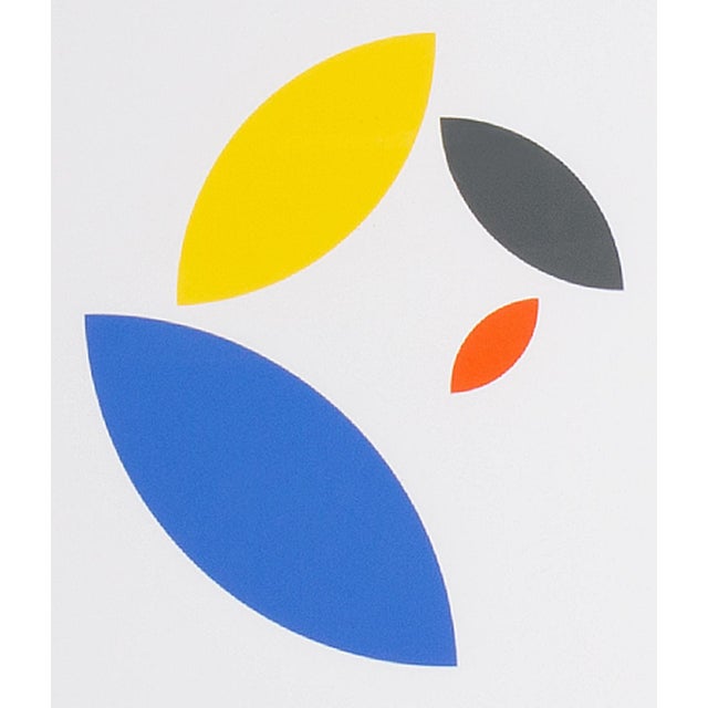 A 1995 serigraph print, titled "Konstruktion and Intuition," by the German artist Anton Stankowski (1906-1998). This print...