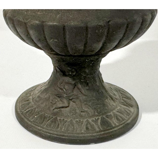 Metal Early 20th Century Metal Urn For Sale - Image 7 of 7