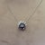 Late 20th Century Late 20th Century Tahitian Natural Black Pearl 18k (750) White Gold and Natural Diamond Pendant For Sale - Image 5 of 13