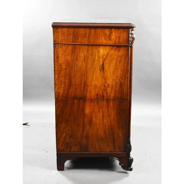 Late 19th Century Large Antique Walnut Two Section Chest, 1890 For Sale - Image 5 of 8