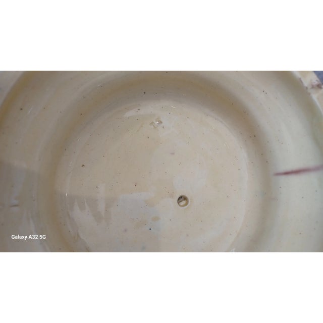 Vintage Pair of Majolica Pottery Cherub Compotes Signed Ts For Sale - Image 4 of 6