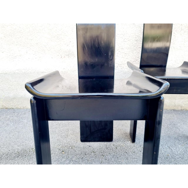Wood Modern Diago Chairs by Edoardo Landi for Nikol, 1970s, Set of 2 For Sale - Image 7 of 12