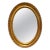 Glass Vintage Gilt Italian Oval Mirror For Sale - Image 7 of 7