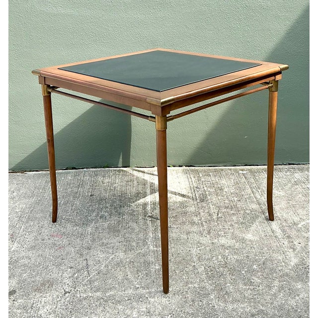Vintage MCM Reversible Top Game Table For Sale - Image 4 of 12
