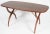 Mid 20th Century Modern Mahogany & Brass Coffee Table Designed by Yngve Ekstrom for Svenska Mobler For Sale In Miami - Image 6 of 10
