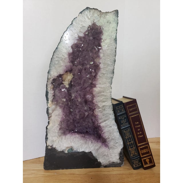 Early 21st Century Natural Amethyst Crystal Cathedral Geode For Sale - Image 5 of 6