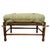 Late 20th Century Custom-Made Country French Ladderback Armchair and Ottoman Set by Calico Corners For Sale - Image 12 of 18