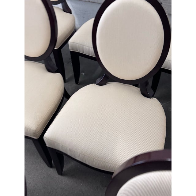 Barbara Barry for Baker Furniture Oval X Dining Chairs, Set of 10 For Sale - Image 9 of 12