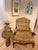 Early 21st Century Fairfield Camel and Palm Tapestry Chair For Sale - Image 5 of 10