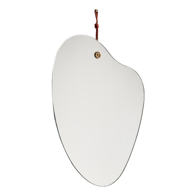 Vintage Organic Shaped Wall Mirror, 1970s For Sale