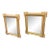 A Pair of Neoclassical Italian Wall Mirrors in Pickled and Gilded Wood. For Sale