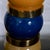 Pair of multicolored ceramic and brass table lamps For Sale In New York - Image 6 of 9