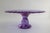 Rare FIRE & LIGHT Neodymium Lavender Recycled Glass Cake Plate. This handmade piece is signed on the underside. As the...