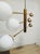 1960s Mid-Century Brass Chandelier with 6 Opaline Spheres, Italy, 1960s For Sale - Image 5 of 14