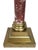 Antique French Grand Tour Bronze & Red Breccia Marble Vendome Column Lamps - Pair For Sale In New York - Image 6 of 17