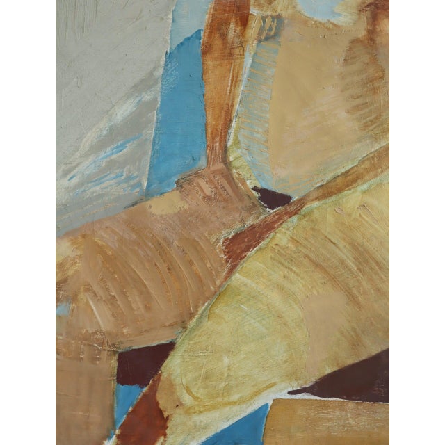 1960 Mid-Century Modern 'Astrid' Swedish Semi-Abstract Figurative Nude Oil Painting, Framed For Sale - Image 9 of 11