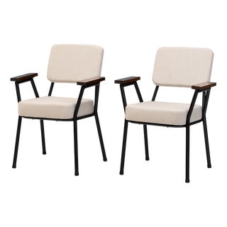 Metal Framed Chairs, 1950, Set of 2 For Sale