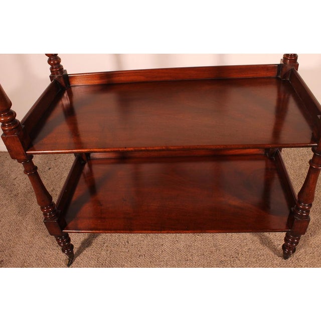 19th Century Mahogany Three Tier Buffet For Sale - Image 4 of 14