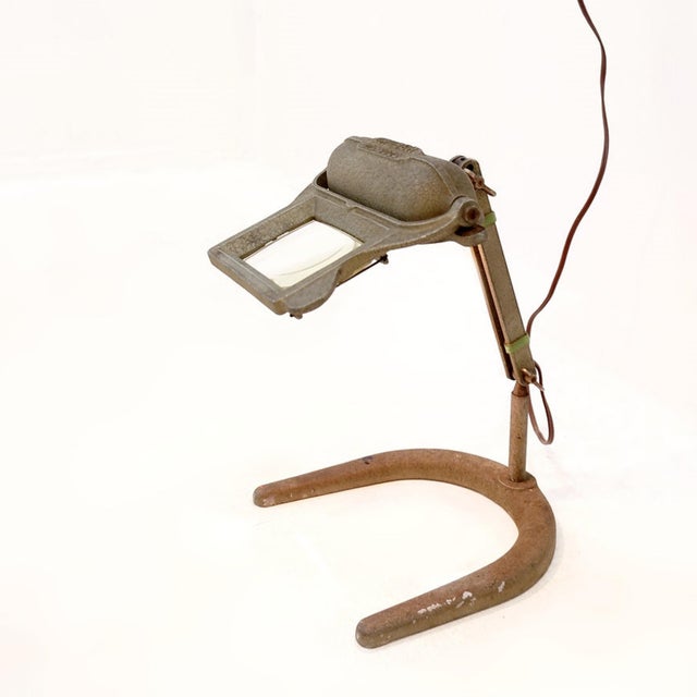 Industrial Magnifying Lamp by Gruber, 1950s For Sale - Image 16 of 17