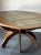Curved Hexagon Oak & Tile Dining Table Germany 1960s For Sale - Image 4 of 9