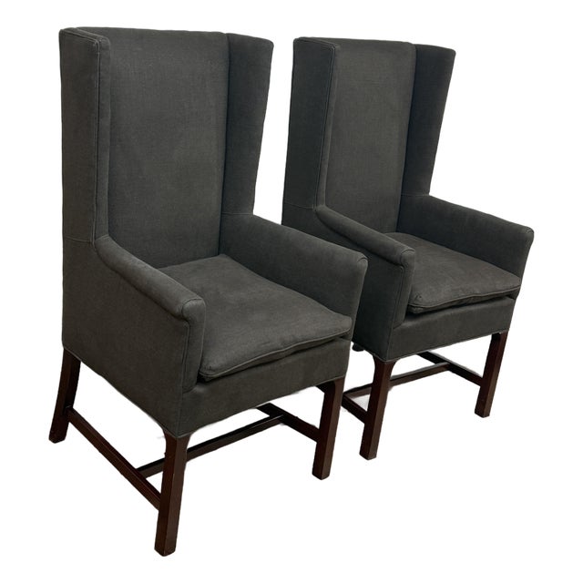 Hickory Chair for Henredon Delaware Host Chairs, Pair For Sale