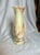 Vintage Natural stone vase made of genuine onyx. Nicely shaped base narrowing g to neck with glared top giving visual...