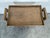 Modernist Rolling Serving Cart in Oak For Sale - Image 5 of 6
