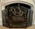 Iron Three Panel Freestanding Fireplace Screen For Sale - Image 9 of 13