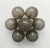 Italian Sakura Polished Brass Frosted Smoky Murano Globe Flush Mount by Fabio LTD For Sale - Image 3 of 7